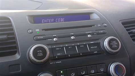 Honda Accord Radio Unlock Instructions and Codes.